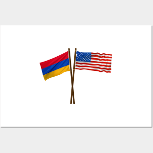 American Armenian Flag Posters and Art